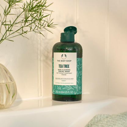 Tea Tree Skin Clearing Facial Wash – Purifying Vegan Face Wash for Oily, Blemished Skin – 8.4 Oz