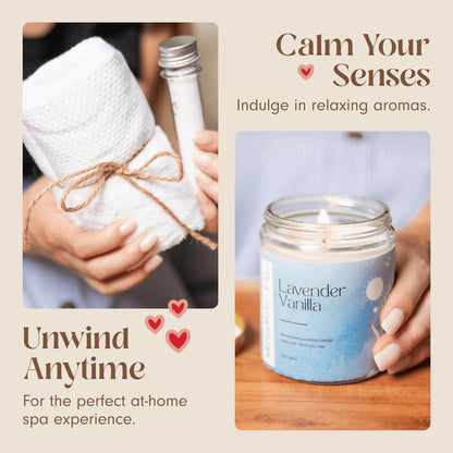 Indulge in Relaxation: Women's Self Care Gift Box with Mug, Candle, Bath Bombs & Soap